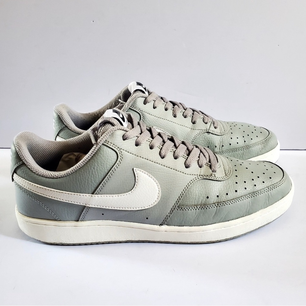 Nike Court Vision  Gray and White Classic Sneakers Size 12